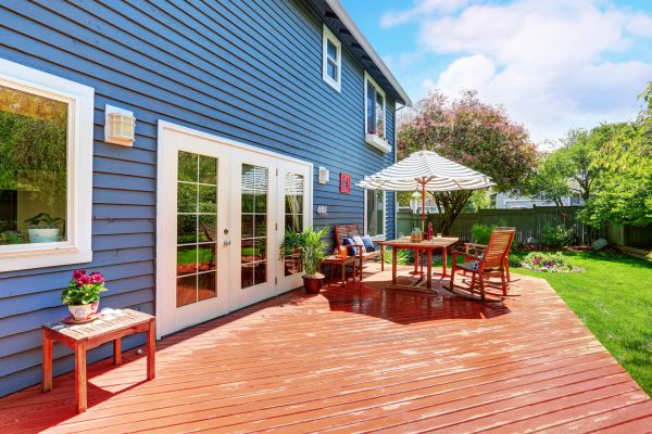 Blue Siding Installation in Reston